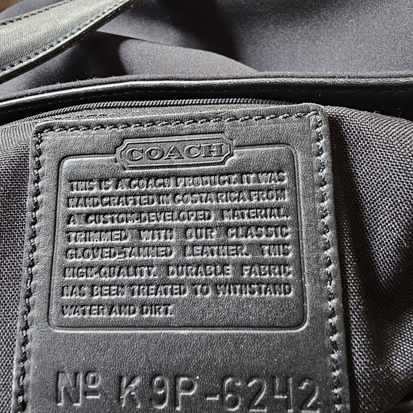 Vintage Coach Black Neoprene Leather Trim Purse - Picture 7 of 7